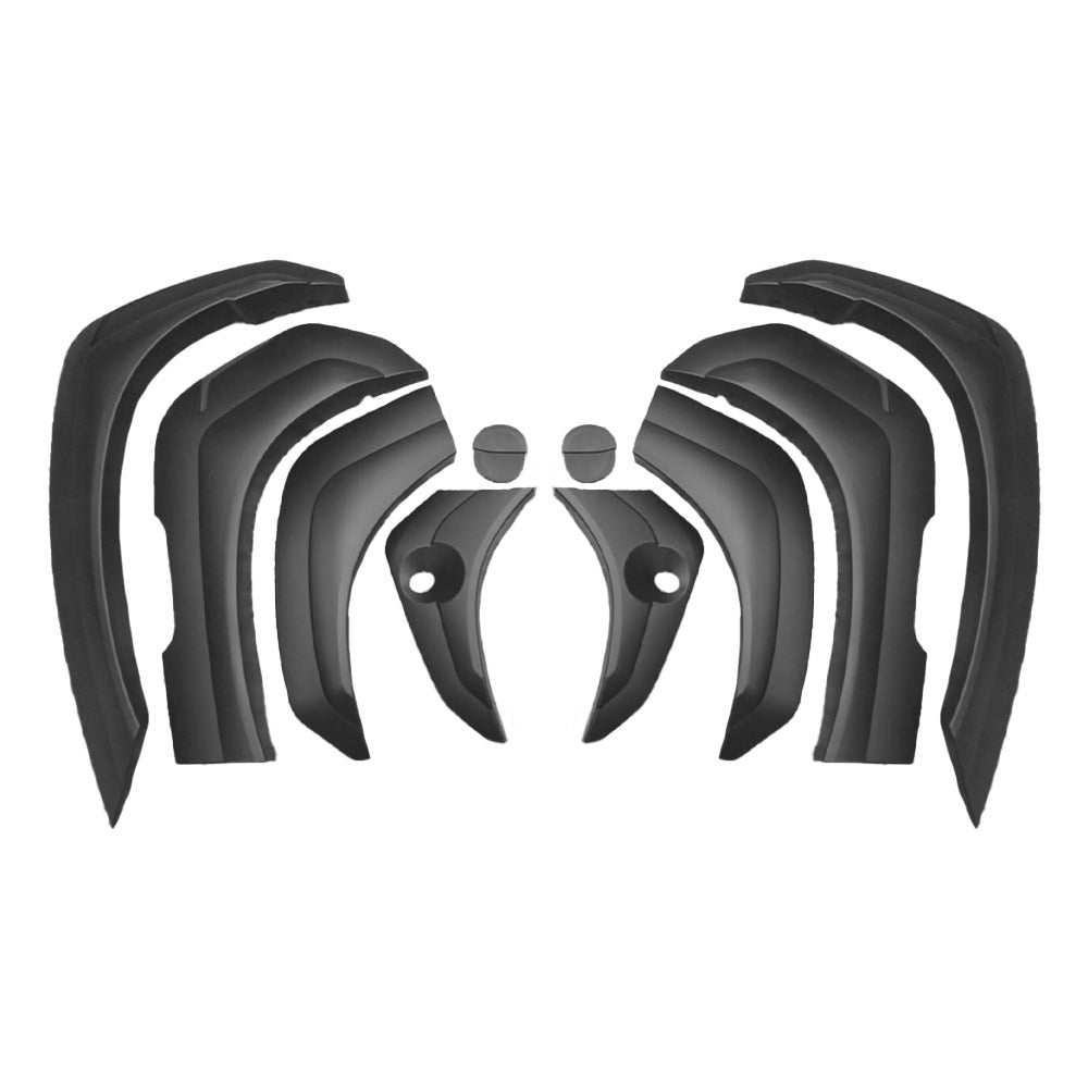 Mitsubishi Pajero Sport 2016-2019 V1 Fender Flares Slim Line Smooth - Matte Black