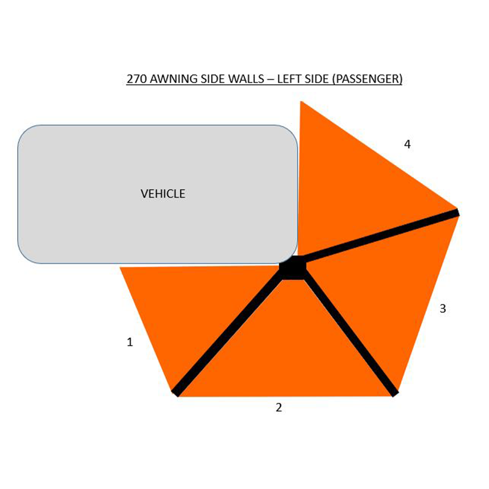 Side Wall for B&O 270 Jimny or 270 STD Awning