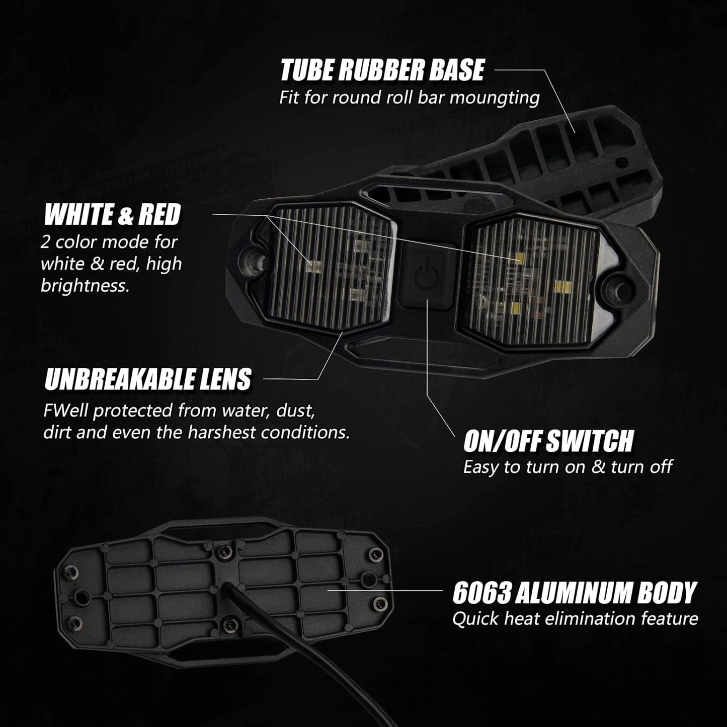Roamer XDL Dual Colour LED Rock Light