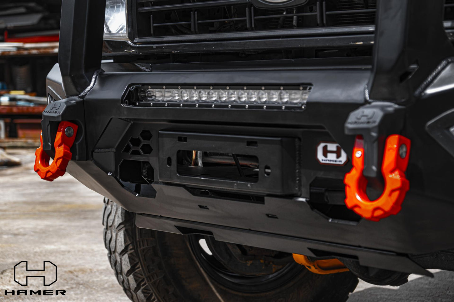Hamer Toyota Land Cruiser 76/79 Series (2007-2023) Atlas Plus Front Bullbar Bumper