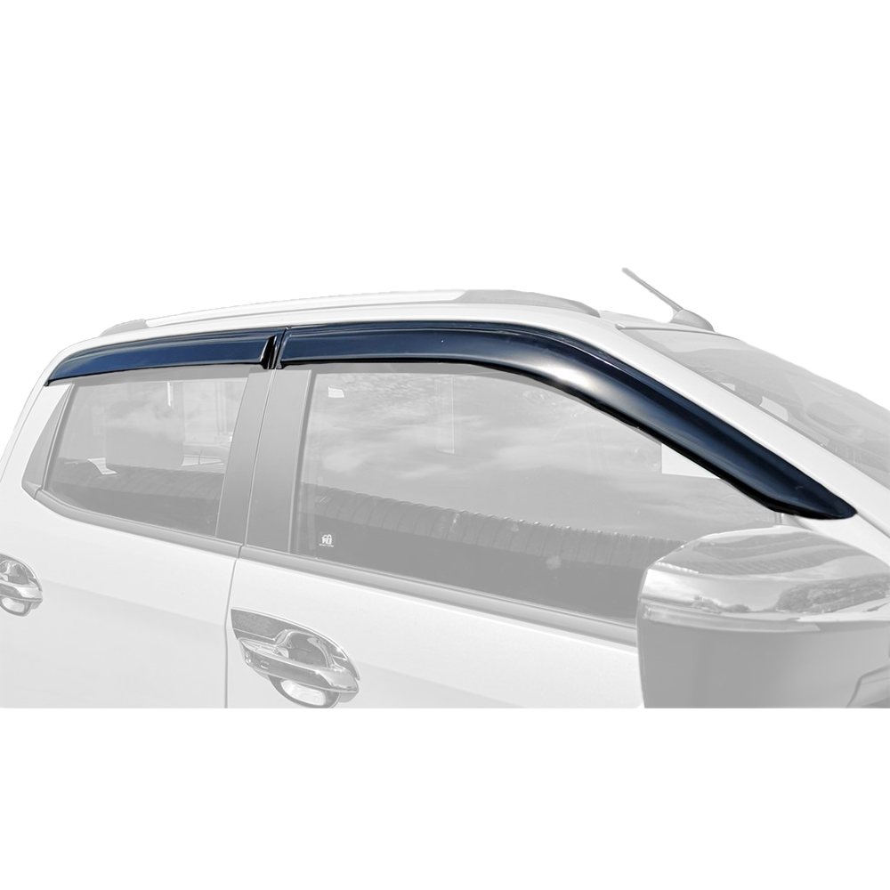 Isuzu DMAX 2022+ Weather Guards Double Cab Black