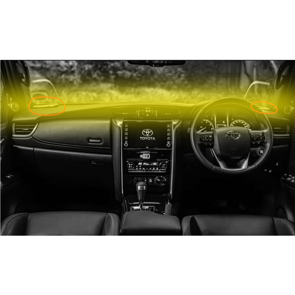 Tougher Dash Cover Fortuner 2016-2023 (With dash mounted speaker) Charcoal