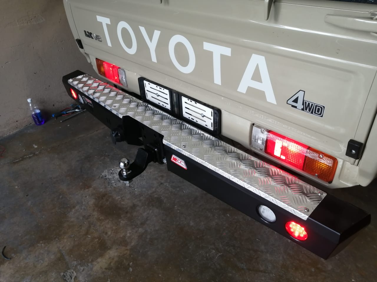 MCC Toyota Land Cruiser 70 Series (2007-Present) Rear Bumper w/ Towbar