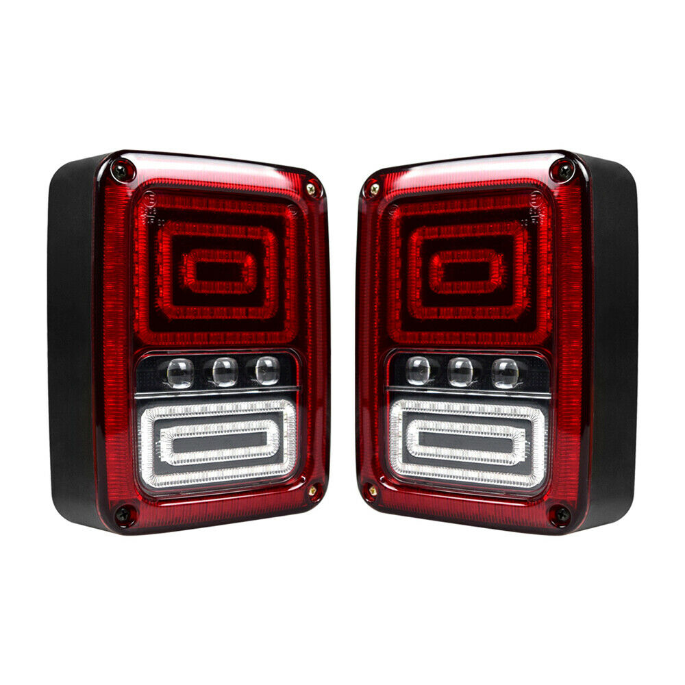 Jeep JK 2007-2018 LED Tail Lights (Snake Style) (CH)