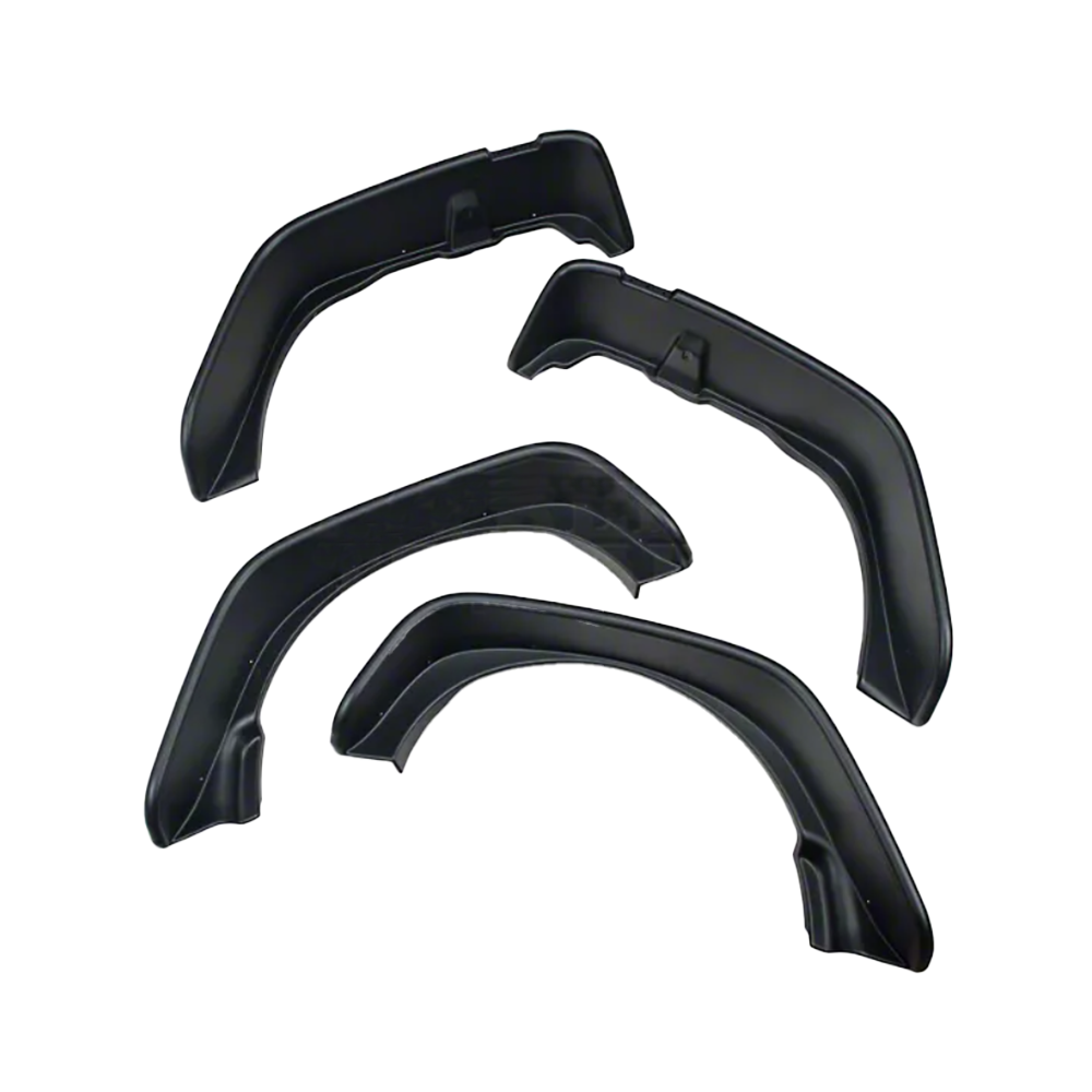 Jeep JK Flat Fender Flares with Indicator Black 2007-2018