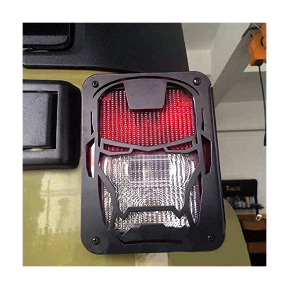 Jeep JK 2007-2018 Steel Tail Light Covers Iron Man