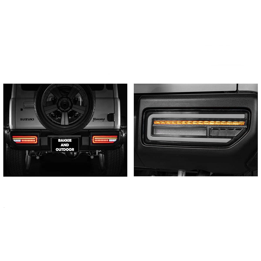 Suzuki Jimny 2019+ G-Wagon Style Tail Lights Smoked (3 and 5 door)