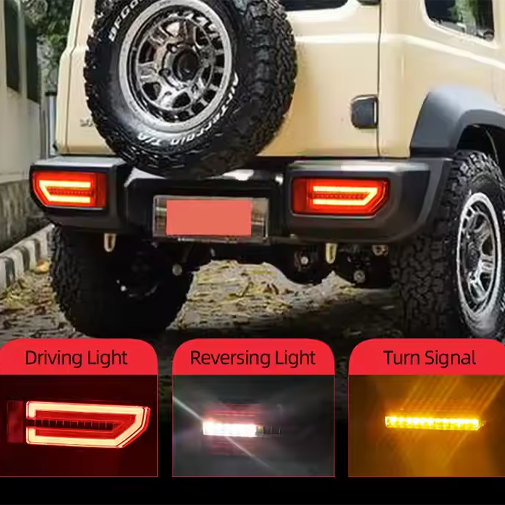 Suzuki JIMNY Gen. 4 (2018-Present) Cyclone Red LED Taillights