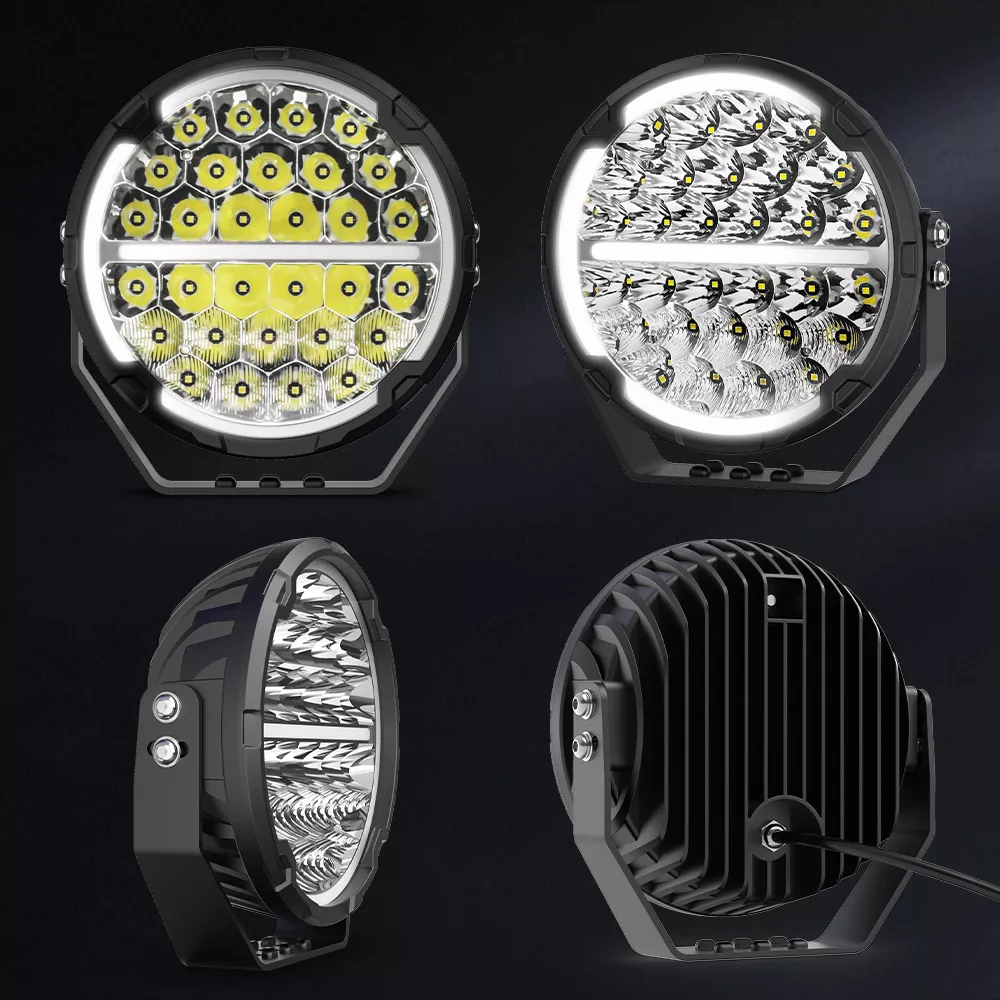 Roamer 9" Extrema LED Spotlights with Black Covers Set