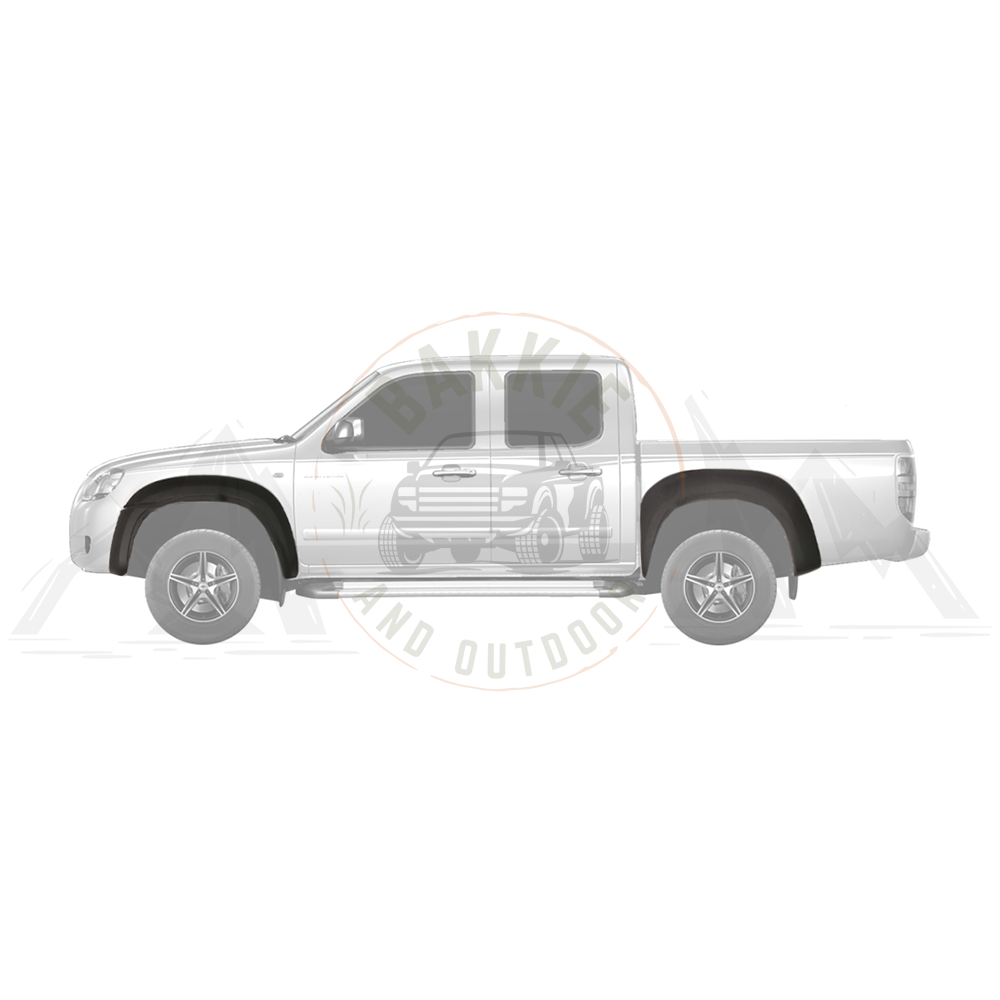 Mazda BT-50 2006-2011 V1 Fender Flares Double Cab Orange Peel Matt Black