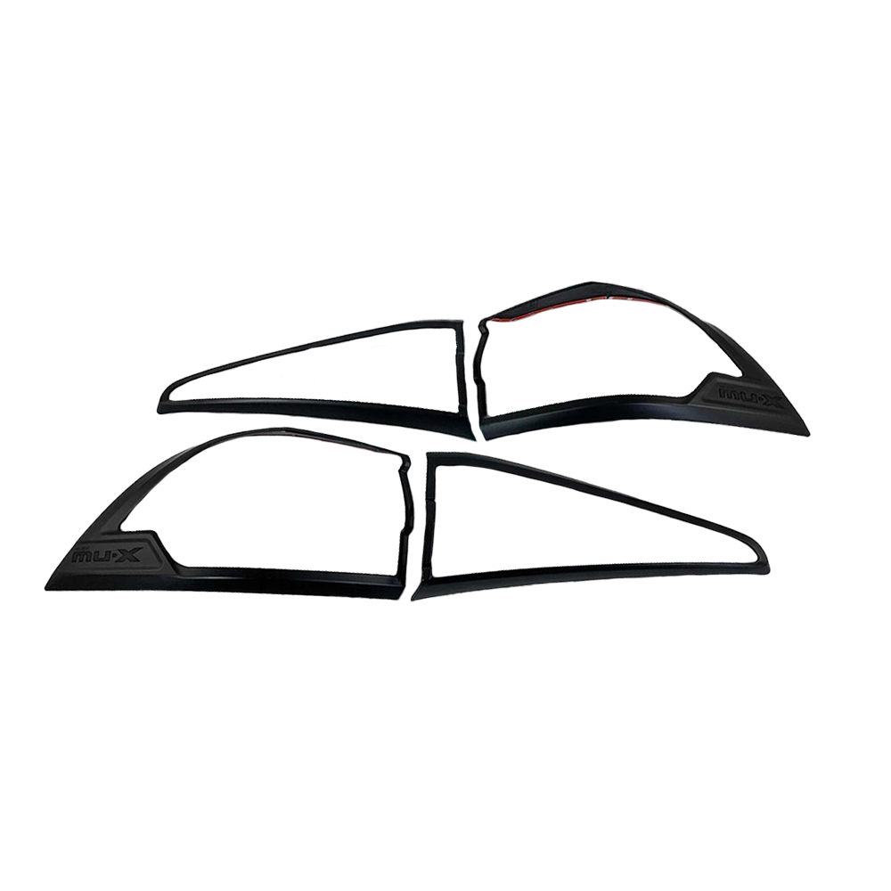 Isuzu MUX 2022-2025 Tail Light Covers Matt Black (Thai)