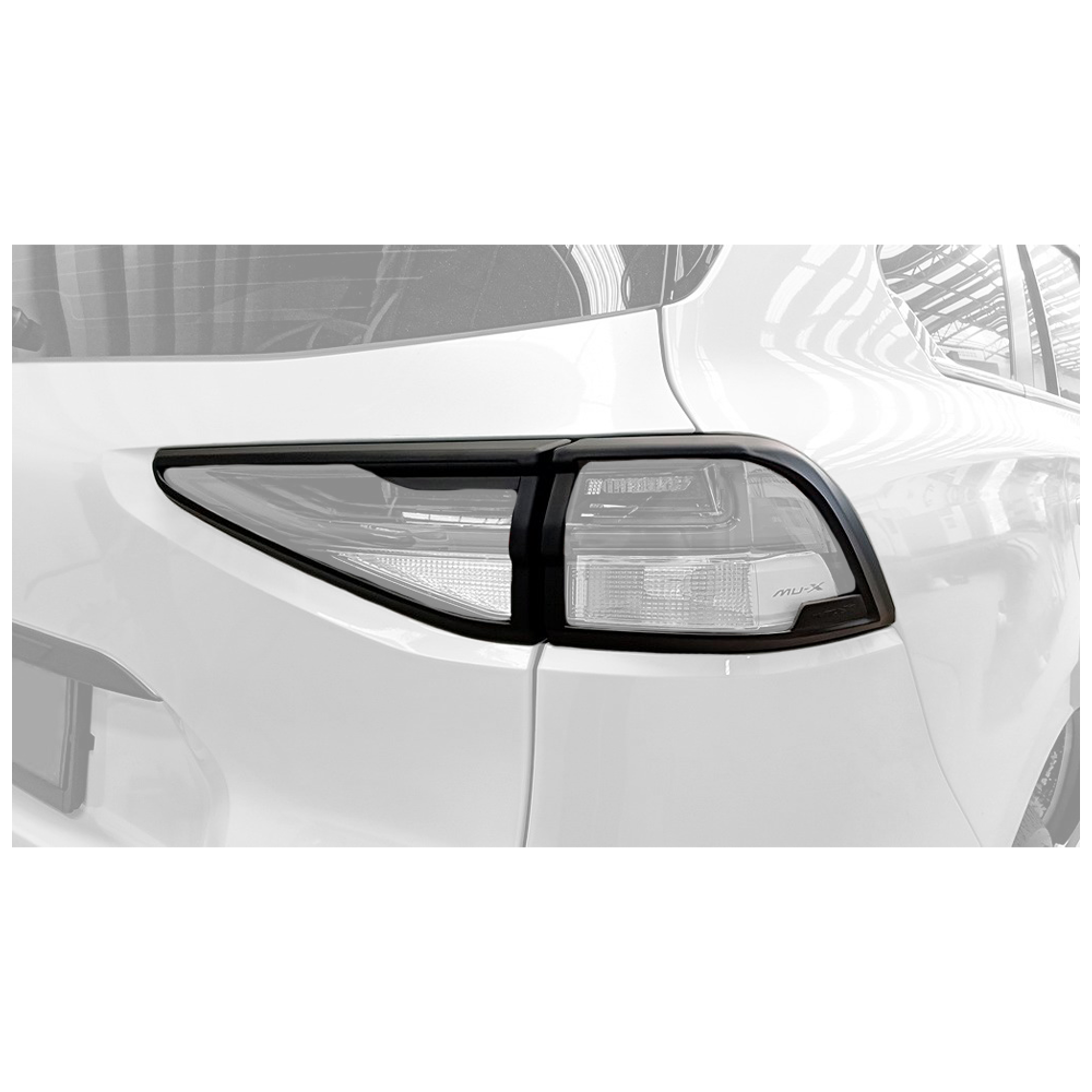 Isuzu MUX 2022-2025 Tail Light Covers Matt Black (Thai)