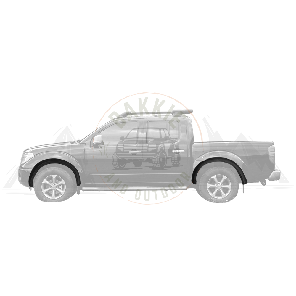 Nissan Navara (2007-2014) V1 Fender Flares Double Cab/Super Cab - Orange Peel Matt Black