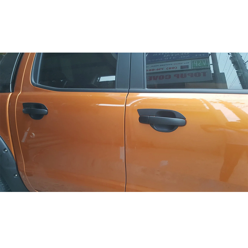 Ford Ranger T6/T7 (2012-2019) Double Cab Door Handle Cups - Matt Black