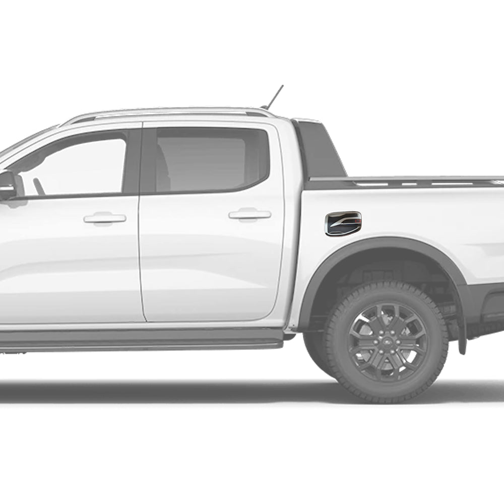 Ford Ranger 2012-2021 Fuel Tank Cover - Chrome