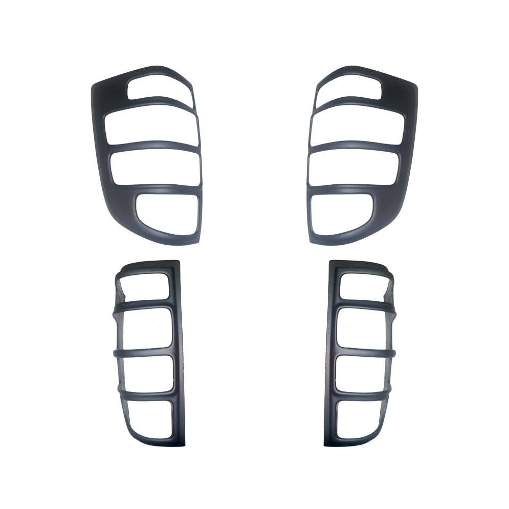 Ford Ranger T5 facelift 09-12 Tail Light Trims - Matte Black
