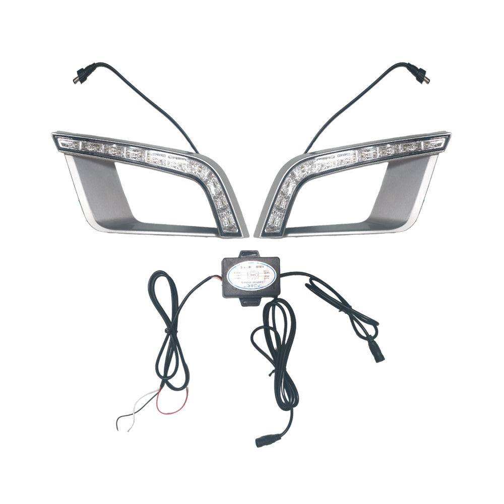 Ford Ranger T7 2016-2018 Wildtrak DRL Fog Light Covers - Square