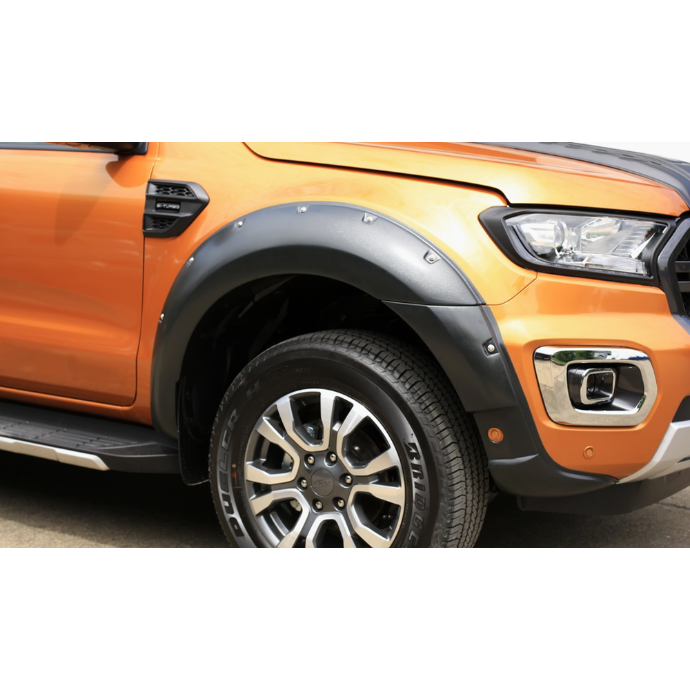 Ford Ranger T8 2019-2022 D/C V2 Fender Flares Orange Peel with PDC sensor cut-out