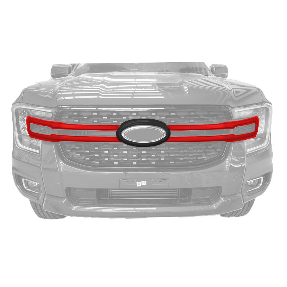 Ford Ranger 2023+ T9 Front Grill Trim M/R with Black (Thai)