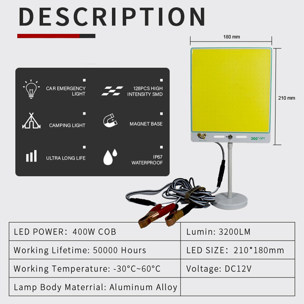Roamer Magnetic Outdoor Light 12V 47W