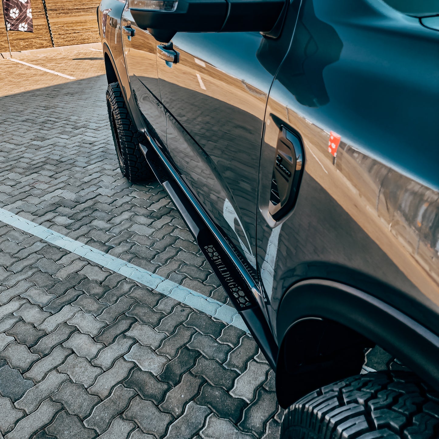 WILDOG Ford Ranger Next Gen T9 (2023-Present) Warrior Style Rock Sliders - Double Cab