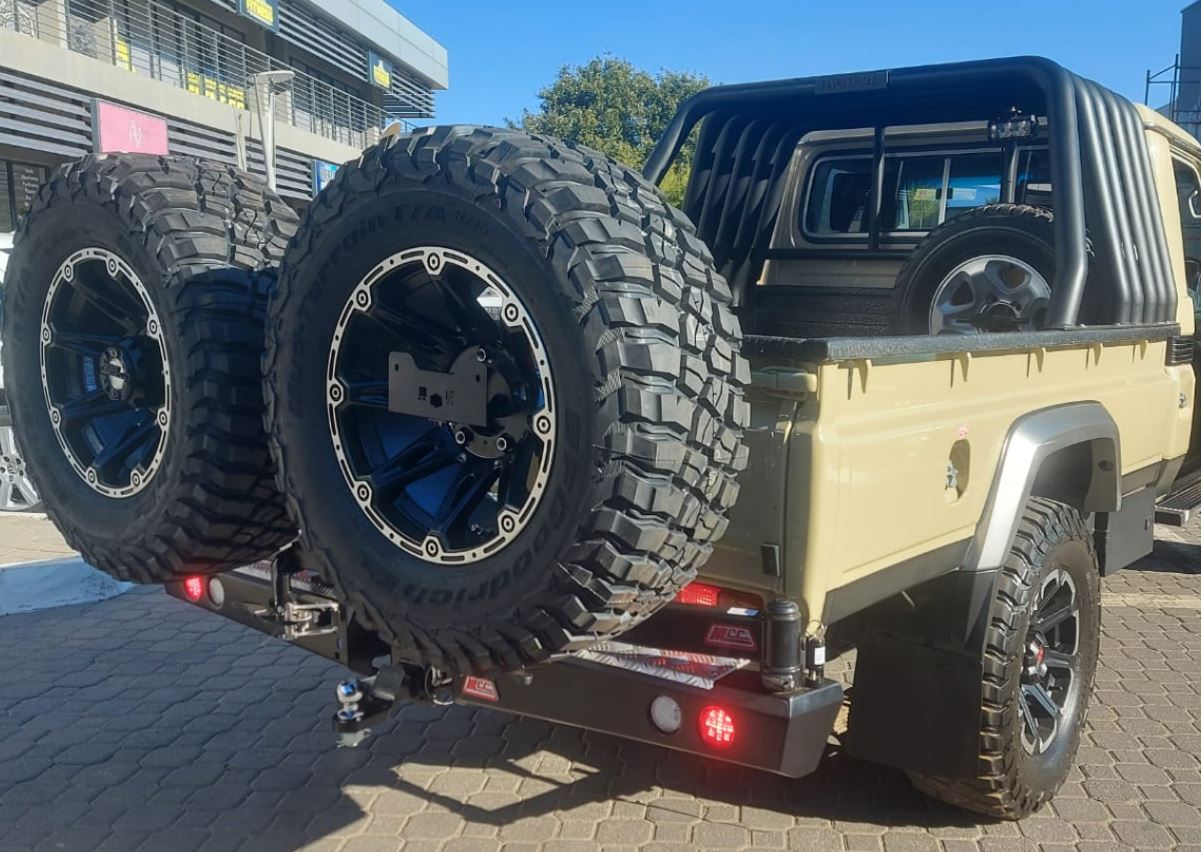 MCC Toyota Land Cruiser 70 Series (2007-Present) Rear Carrier Bumper w/ Towbar