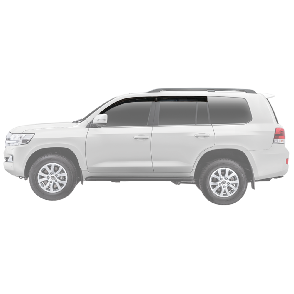 Toyota Landcruiser LC200 2008-2021 Weather Guards Gloss black
