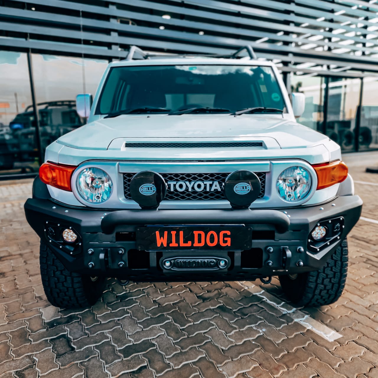 WILDOG Toyota FJ Cruiser (2007-2023) Alpha Style Front Replacement Bumper w/ Wiring Harness