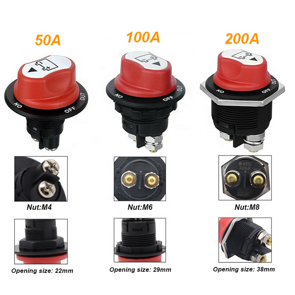 12–24V Battery Switch – 50A / 100A / 200A