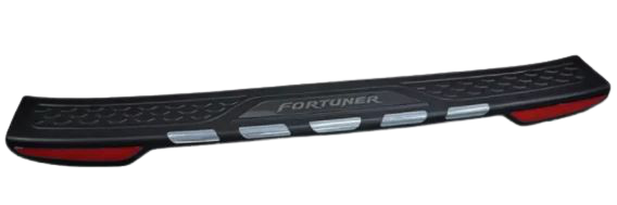 Toyota Fortuner 2016-2021 Rear Step Cover Black & Chrome