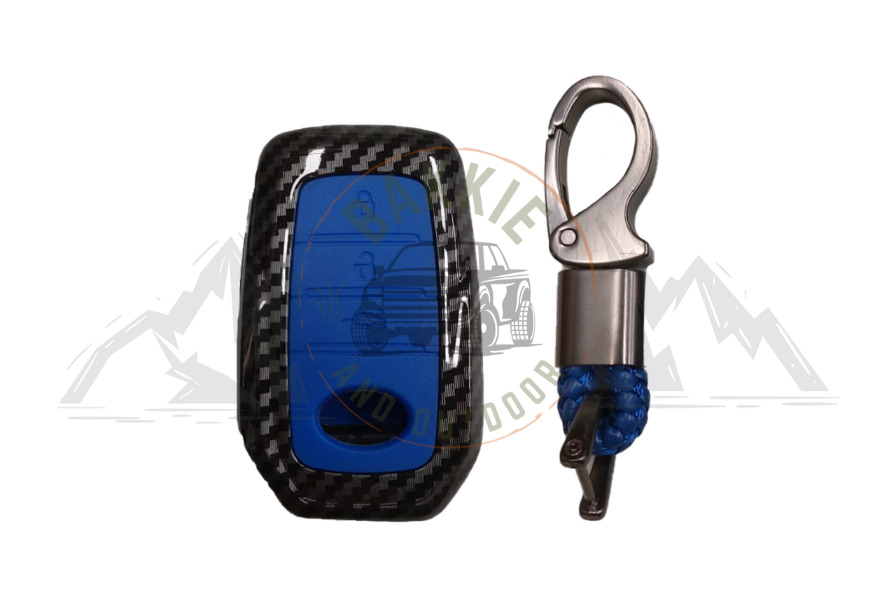 Toyota Hilux/Fortuner (2016+) C Style Key Cover - Blue Carbon