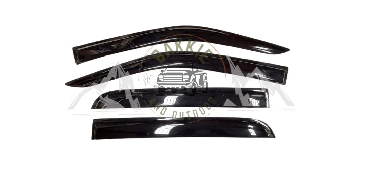 Mazda BT-50 2021+ Double Cab Weather Guards Gloss Black