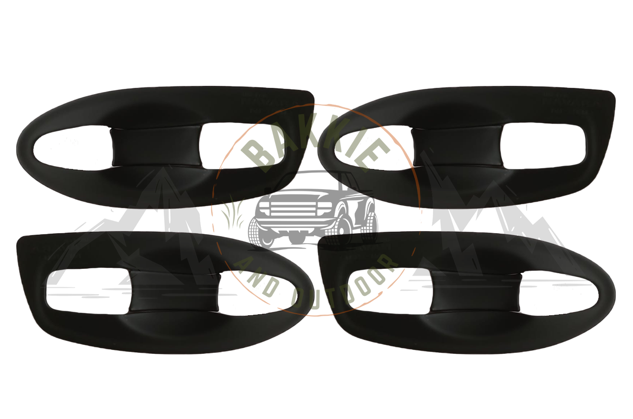 Nissan Navara 2016-2020 Door Handle Cups Round Matt Black