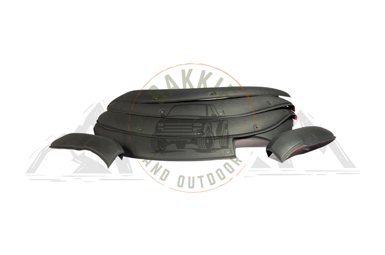 Nissan Navara 2016-2020 Double Cab V3 Fender Flares Orange Peel Matt Black