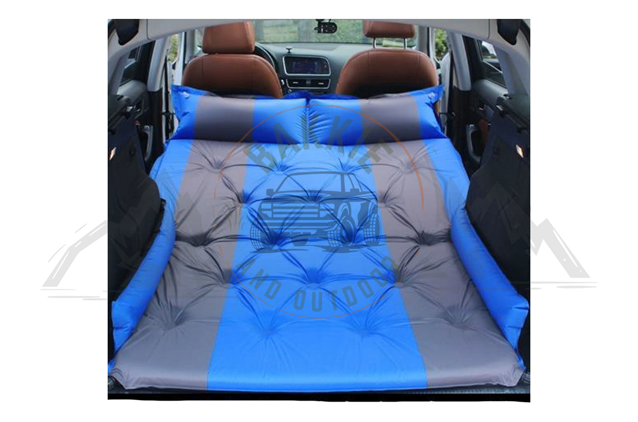 Inflatable Bakkie SUV Mattress Blue and Grey Bakkie Outdoor