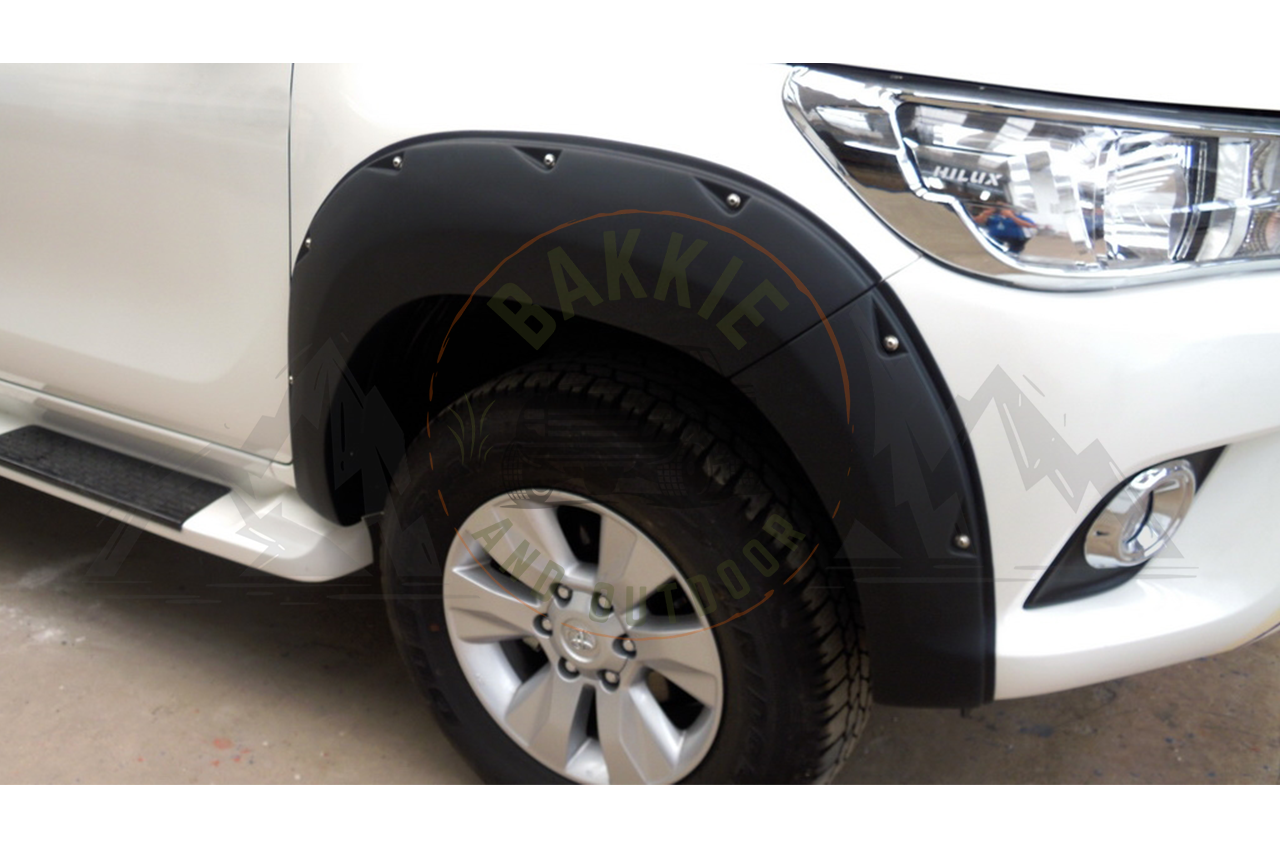 Toyota Hilux Dakar 2018-2019 Smooth V2 Fender Flares - Matte Black