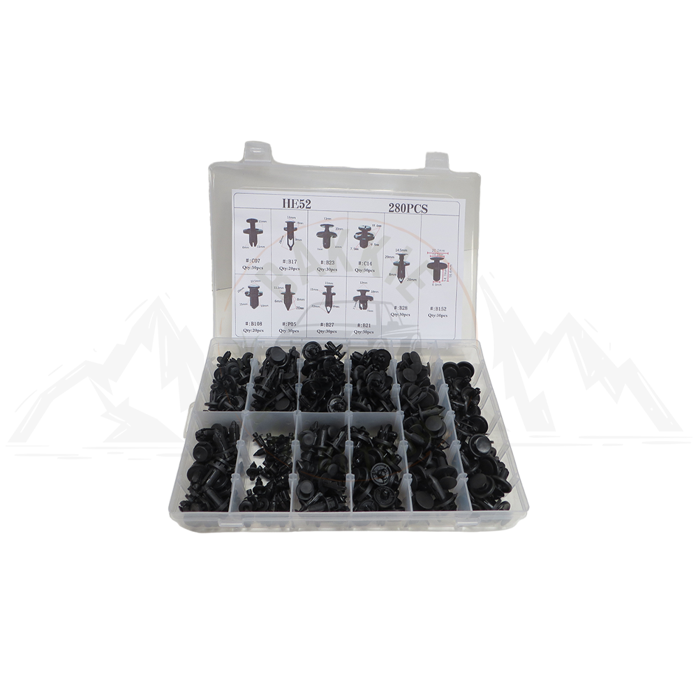 Engine bay or Fender Washer clip kit 10 sizes 280pcs