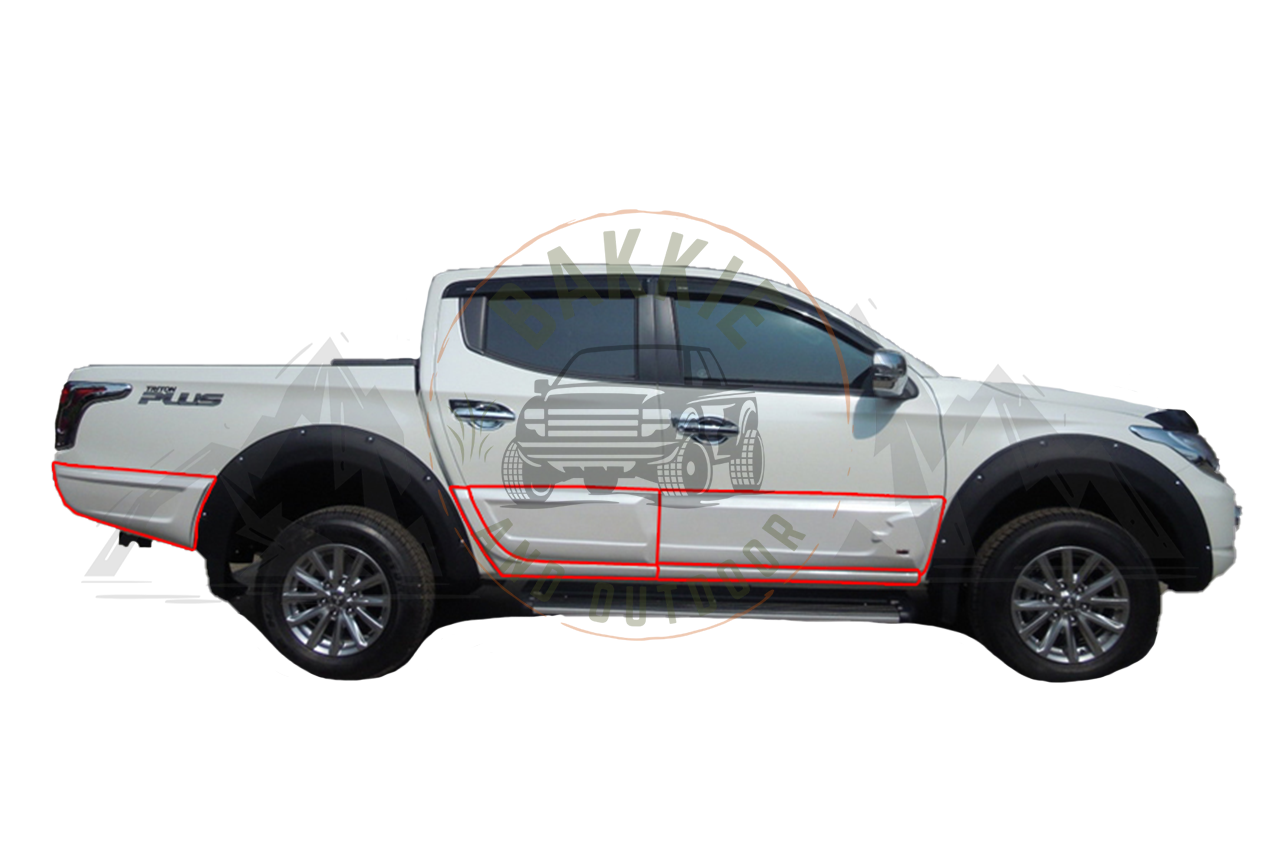 Mitsubishi Triton 2016-2019 Side Body Cladding Unpainted
