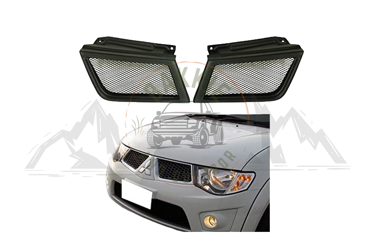Mitsubishi Triton 2006-2013 2 Piece Front Grill Matt Black