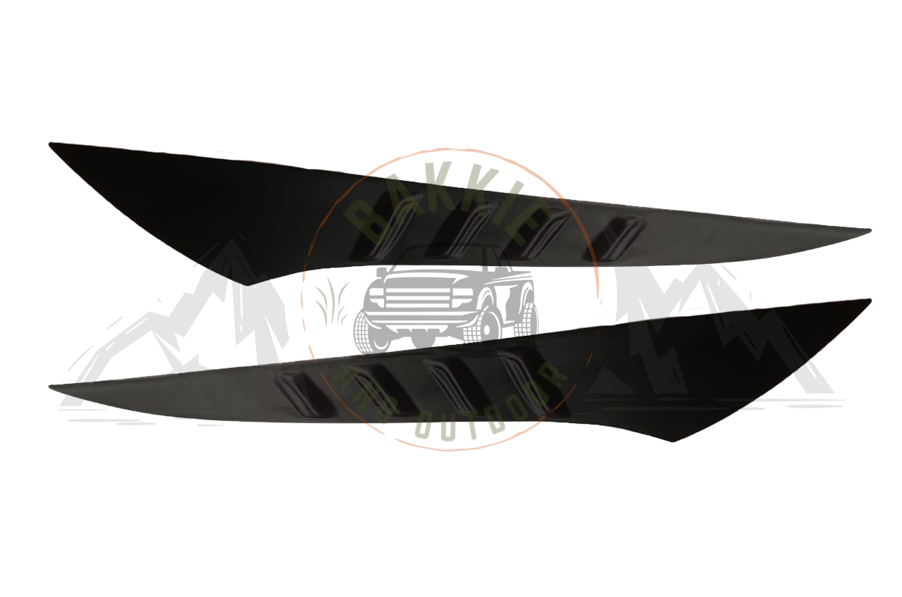 Mitsubishi Triton 2016-2019 Side Bonnet Vents Matt Black