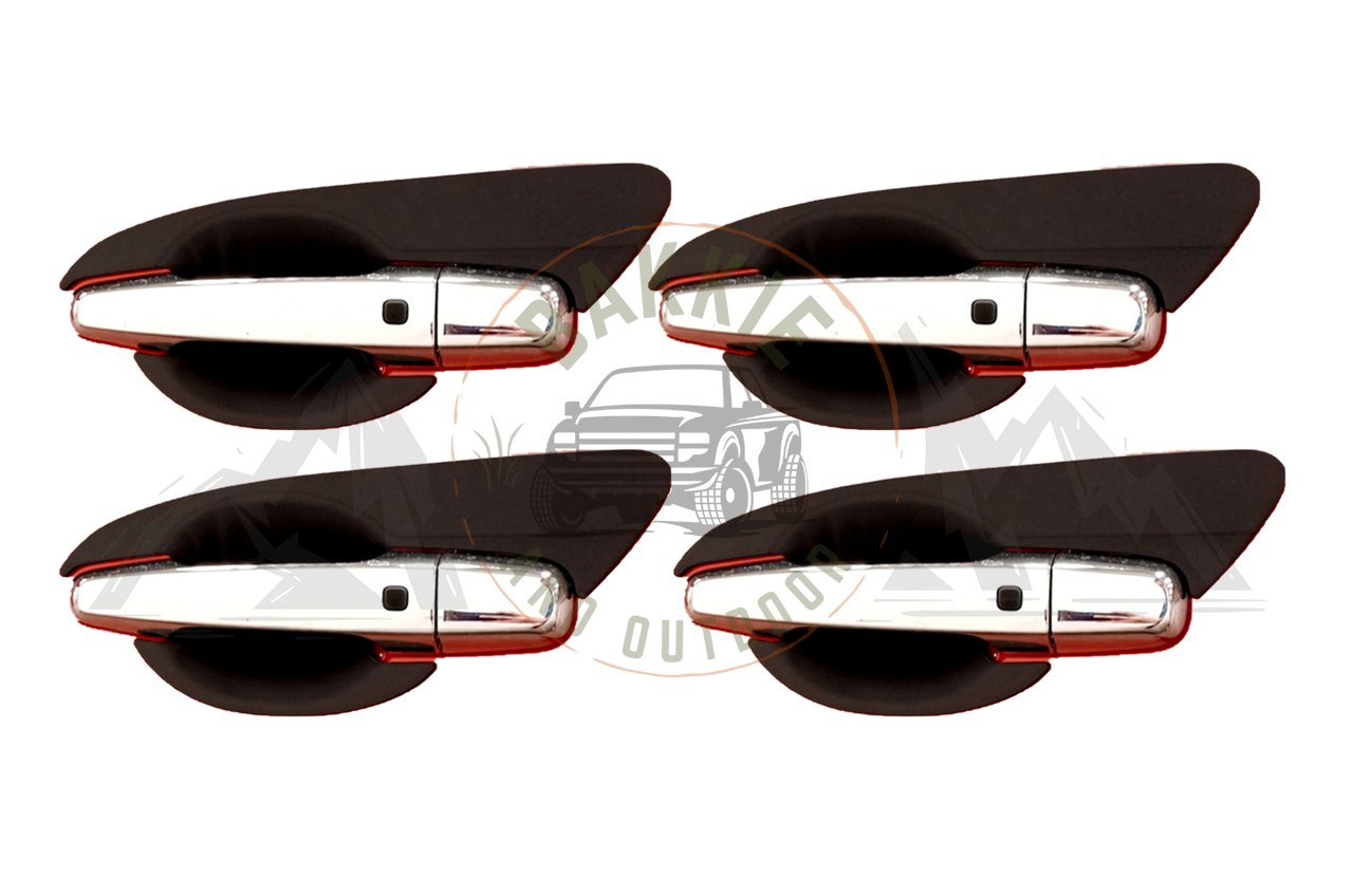 Mitsubishi Triton 2019-2021 Door Handle Cups Matt Black