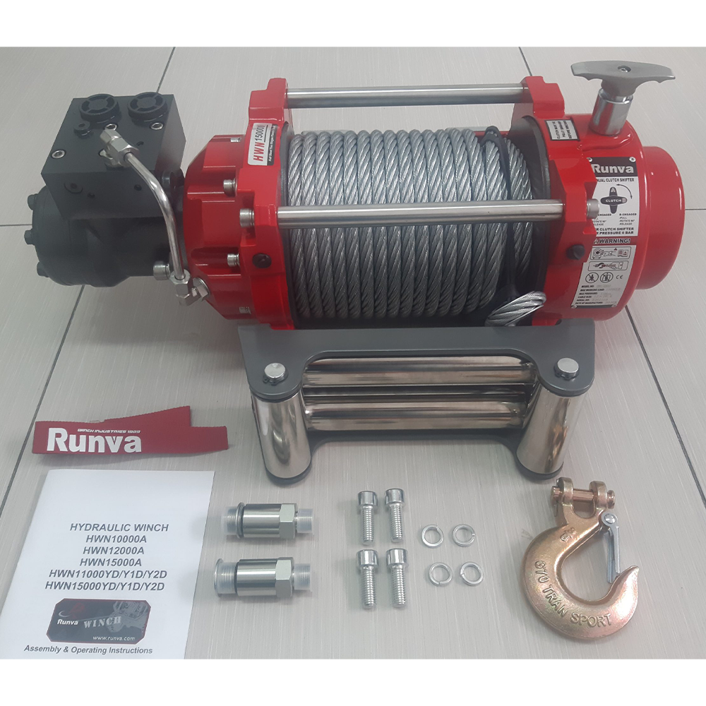Runva RWHWN15000 Series Hydraulic Winches (15,000lbs/6,804kg)