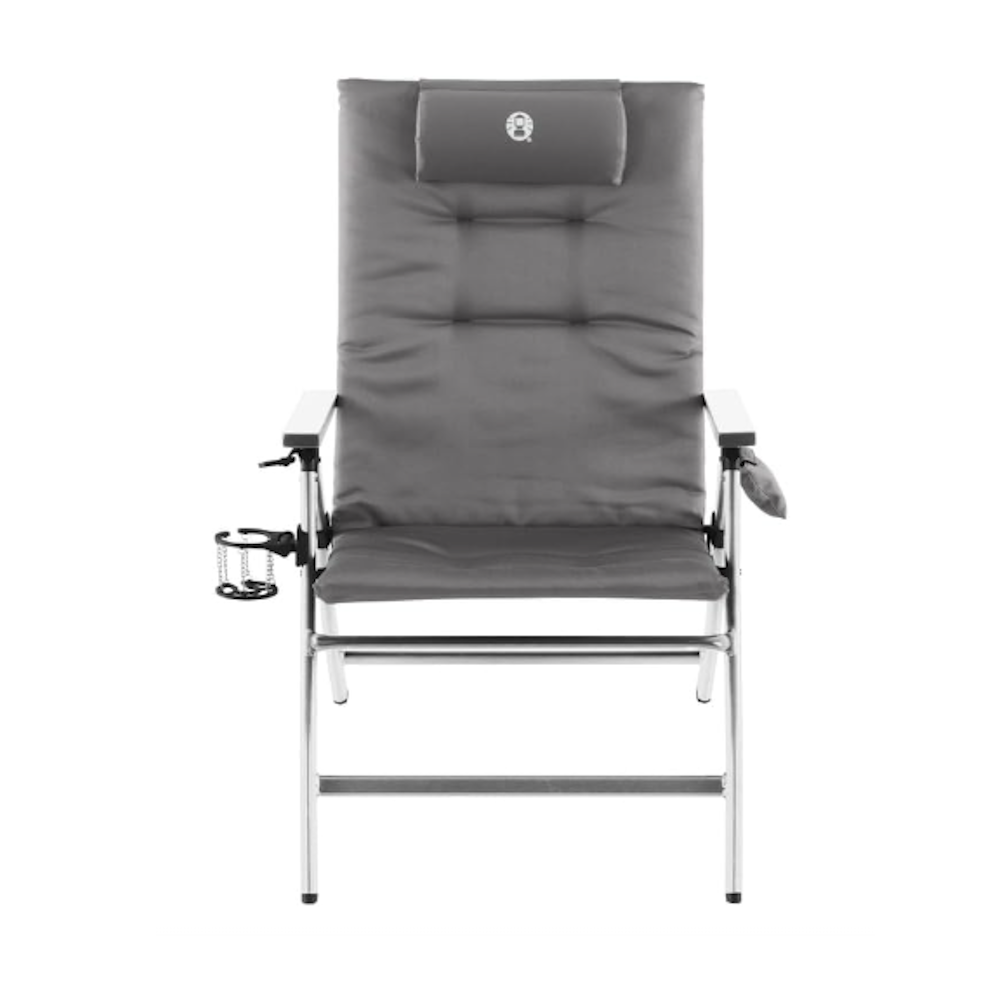 Coleman 5-Position Padded Steel Chair - Grey