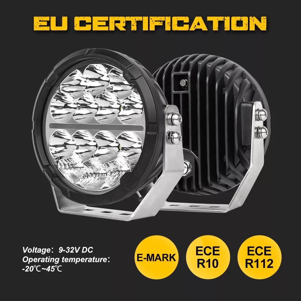 Roamer 6.5" Extrema LED Spots with Black Covers