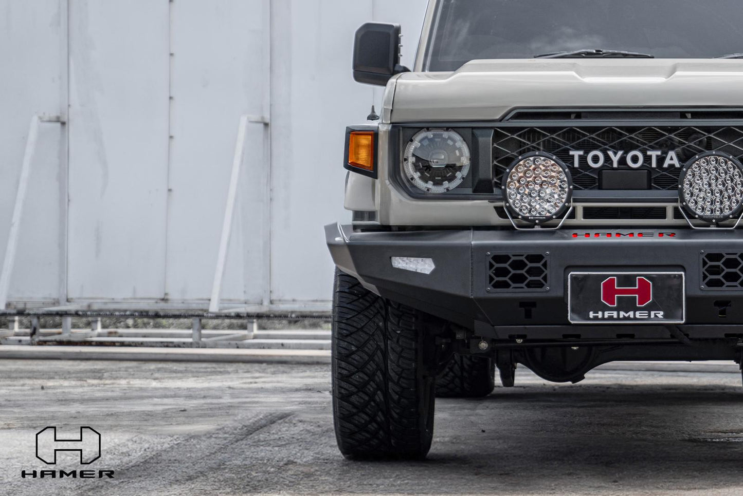 Hamer Toyota Land Cruiser 76/79 Series (2024-Present) Classic Front Bumper (No Bull Bar)