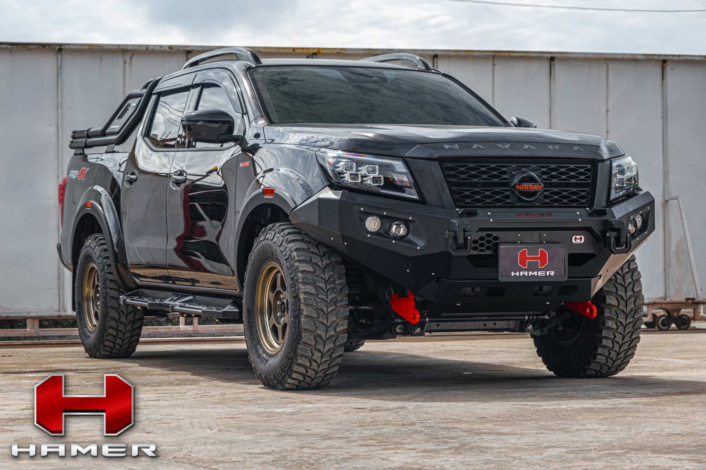 Hamer Nissan Navara PRO4X (2020-2023) King Series Front Bumper (No Bull Bar)