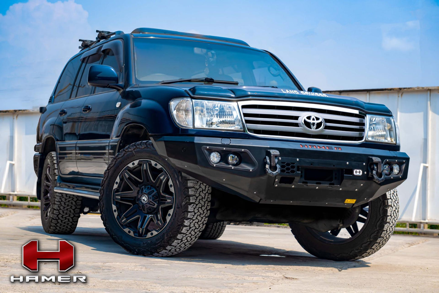 Hamer Toyota Land Cruiser LC100 (1999-2007) King Series Front Bumper (No Bull Bar)