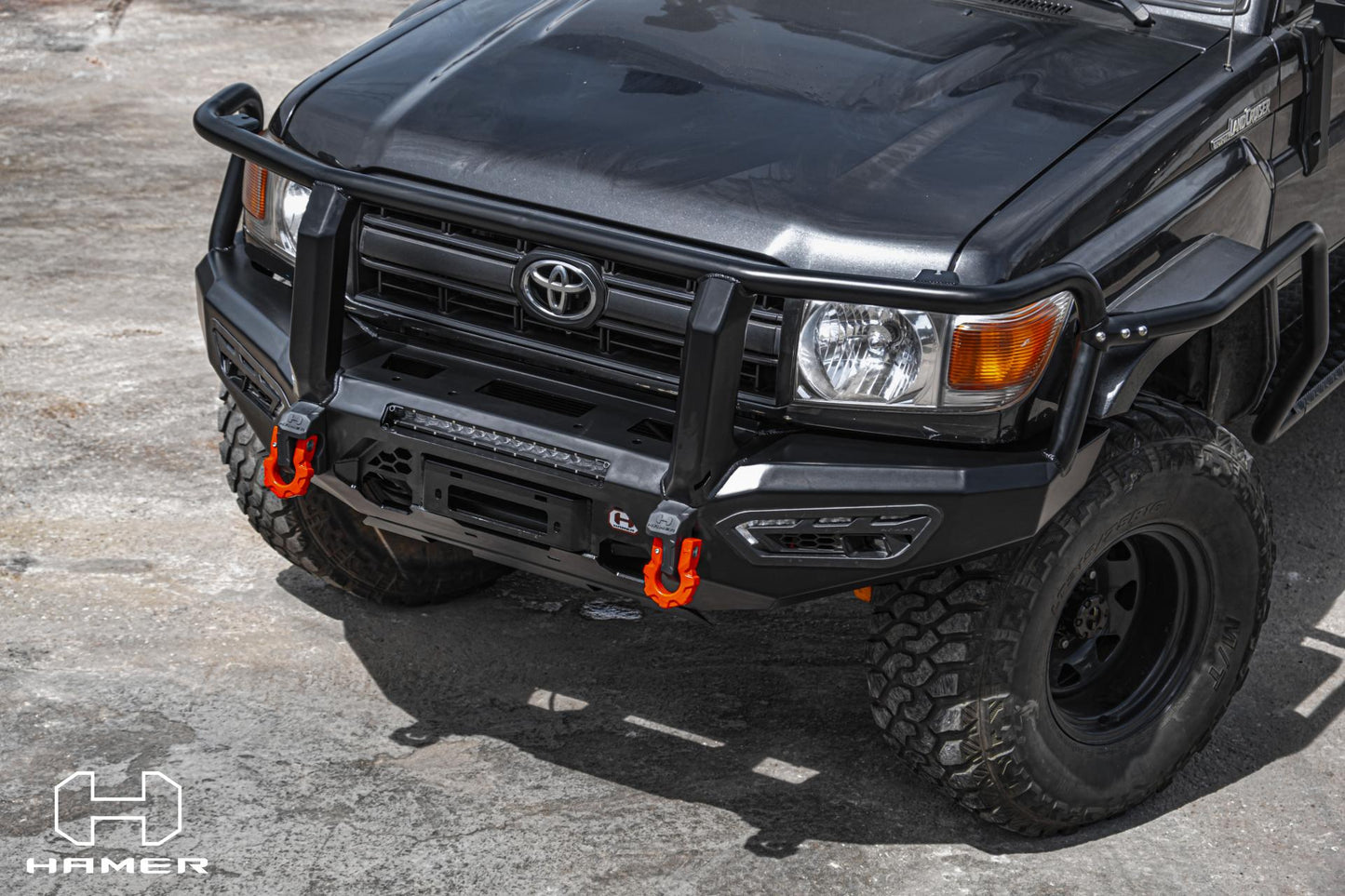 Hamer Toyota Land Cruiser 76/79 Series (2007-2023) Atlas Plus Front Bullbar Bumper