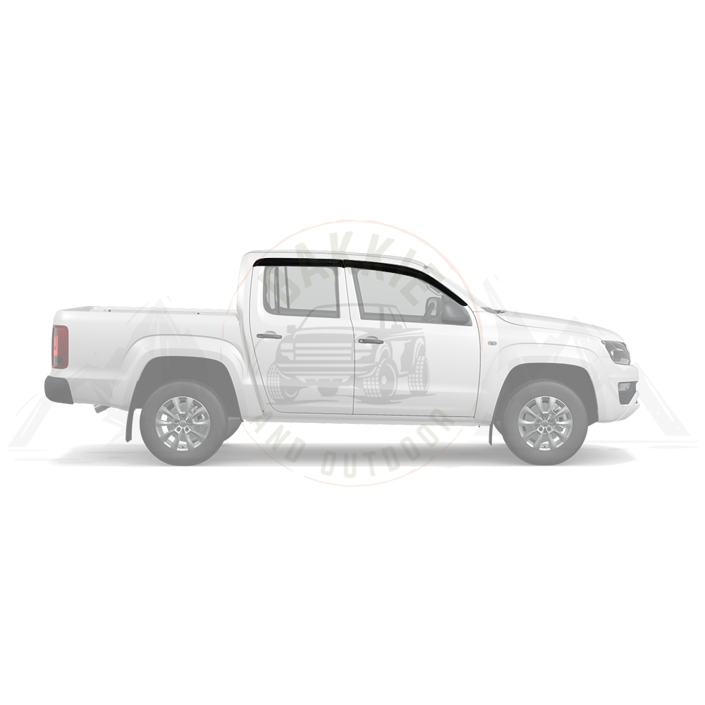 VW Amarok 2010-2022 Weather Guards Gloss Black