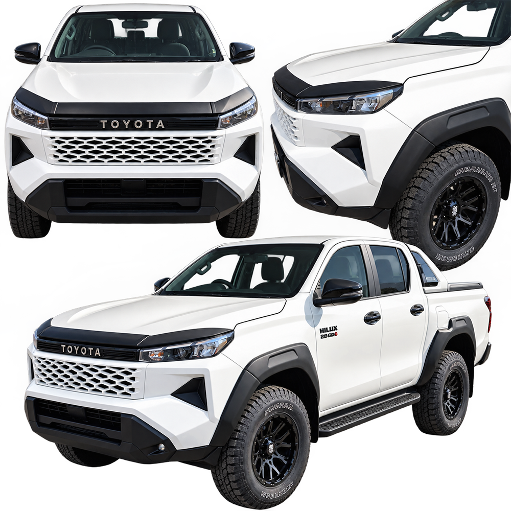Toyota Hilux Travo (2026-Present) Bonnet Guard Stick-On (Matte Black)